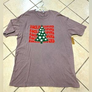 Size 3X Rockin Around the Christmas Tree Graphic Christmas T-Shirt NWT